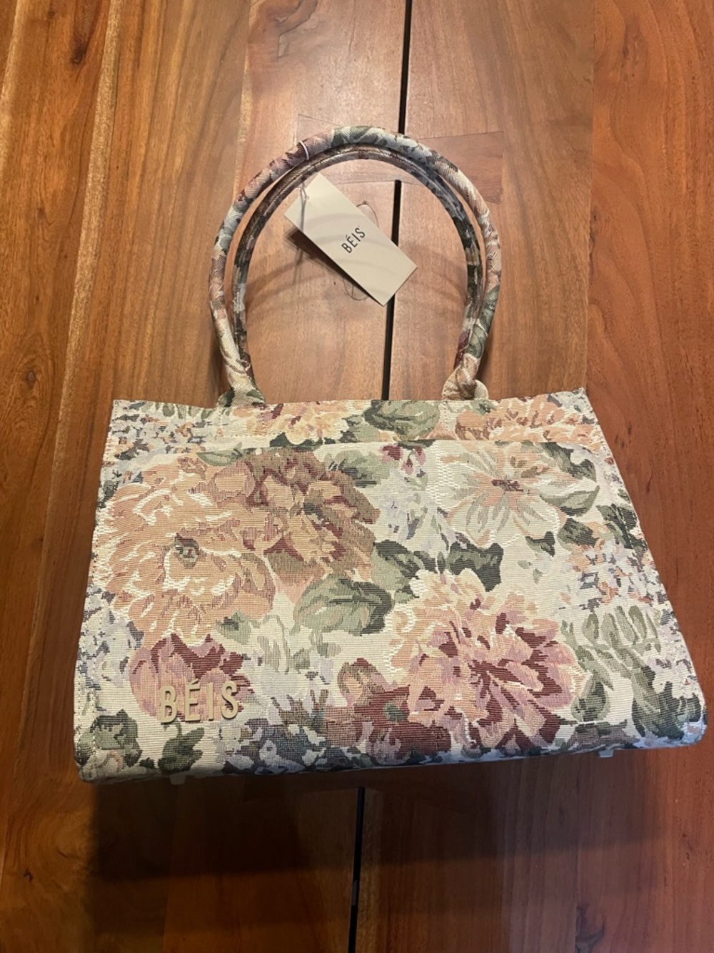 BEIS The Book Tote in Vintage Floral NWT - Picture 13 of 16